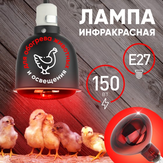 Лампа для растений ЭРА ИКЗК 230-150 R127 / Б0042981