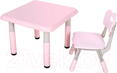 Комплект мебели с детским столом Pituso L-ZY07 (розовый)