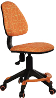 Кресло детское Бюрократ KD-4-F (оранжевый жираф) - 