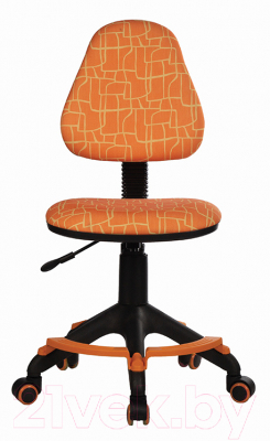 Кресло детское Бюрократ KD-4-F (оранжевый жираф)