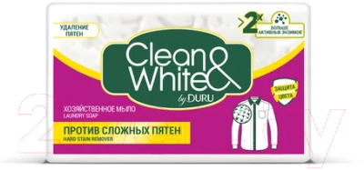 

Мыло для стирки Duru, Clean And White Против сложных пятен