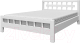 Полуторная кровать Bravo Мебель Натали 5 140x200 (белый античный) - 