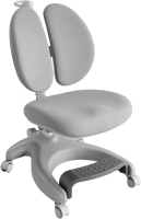 Кресло детское FunDesk Solerte с подставкой для ног (серый) - 