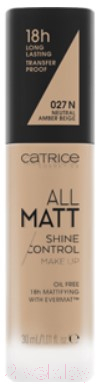 Тональный крем Catrice All Matt Shine Control Make Up Тон 027N (30мл)