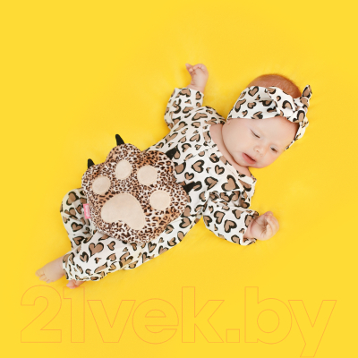 Игрушка-грелка детская Мякиши Лапа Леопарда с вишневыми косточками / 677