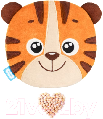 Игрушка-грелка детская Мякиши Тигр Бой с вишневыми косточками / 700