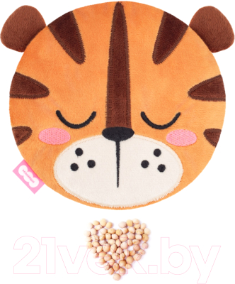 Игрушка-грелка детская Мякиши Тигр Мууд с вишневыми косточками / 708