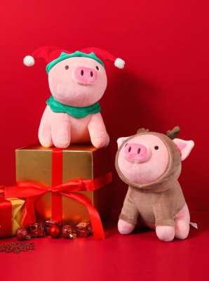 Мягкая игрушка Miniso Mini Family Series. Поросенок / 8832 (олень)