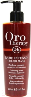 Тонирующая маска для волос Fanola Oro Therapy 24k увлажняющая насыщенный медный (250мл)
