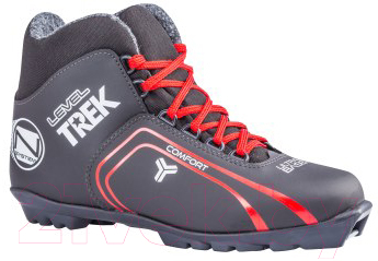 Ботинки для беговых лыж TREK Level 2 SNS (черный/красный, р-р 42)