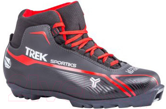 Ботинки для беговых лыж TREK Sportiks NNN (черный/красный, р-р 39)
