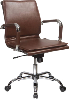 Кресло офисное Бюрократ CH-993-Low (коричневый/низкая спинка/хром) - 