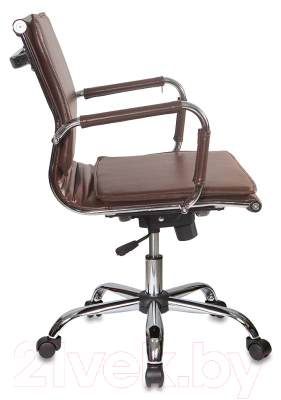 Кресло офисное Бюрократ CH-993-Low (коричневый/низкая спинка/хром)