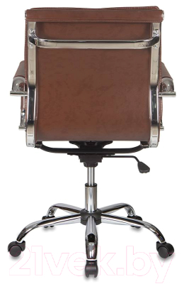 Кресло офисное Бюрократ CH-993-Low (коричневый/низкая спинка/хром)