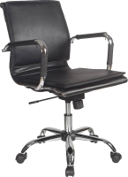 Кресло офисное Бюрократ CH-993-Low (черный/низкая спинка/хром) - 