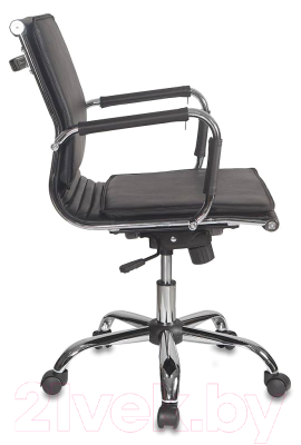 Кресло офисное Бюрократ CH-993-Low (черный/низкая спинка/хром)