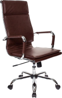 Кресло офисное Бюрократ CH-993 (коричневый/хром) - 