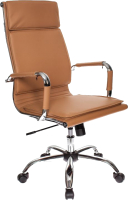 Кресло офисное Бюрократ CH-993 (светло-коричневый/хром) - 