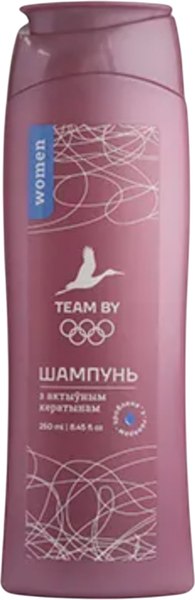Шампунь для волос Витэкс Team By Women з актыўным кератынам (250мл)