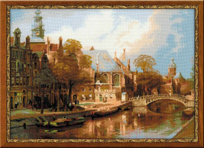 Набор для вышивания Риолис Амстердам, Старая церковь и Церковь св.Николая Чудотворца / 1189