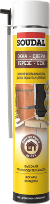 Пена монтажная Soudal Окна-Двери Зима (750мл) - 