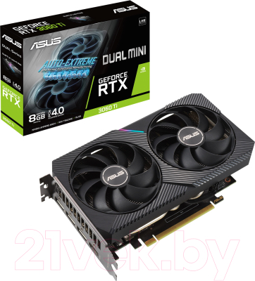 Видеокарта Asus DUAL-RTX3060TI-8G-MINI-V2