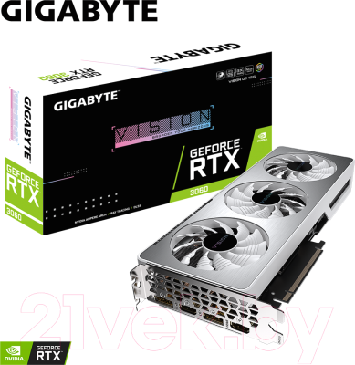 Видеокарта Gigabyte RTX 3060 GV-N3060VISION OC-12GD 2.0