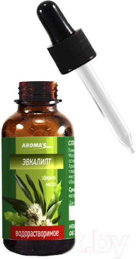 Эфирное масло Aroma Saules Водорастворимое Эвкалипт (30мл) — фото 2