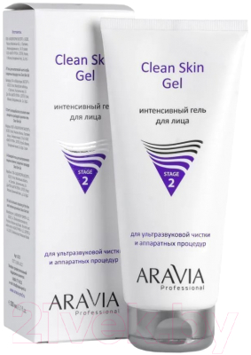 Гель для лица Aravia Professional Clean Skin Gel Интенсивный д/ультразвуковой чистки (200мл)