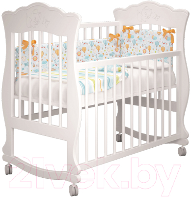 

Детская кровать-трансформер MLK, Белый, Елена