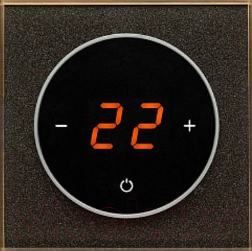 Терморегулятор для теплого пола DeLUMO Takto 0337 (сияющий черный)