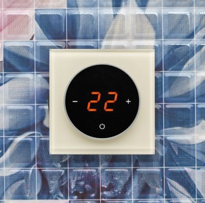 Терморегулятор для теплого пола DeLUMO Takto 1013 (белый жемчуг)