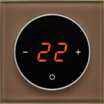 Терморегулятор для теплого пола DeLUMO Takto 7013 (натуральный коричневый)