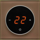 Терморегулятор для теплого пола DeLUMO Takto 7013 (натуральный коричневый) - 