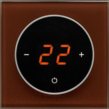 Терморегулятор для теплого пола DeLUMO Takto 8017 (темный коричневый)