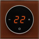 Терморегулятор для теплого пола DeLUMO Takto 8017 (темный коричневый) - 