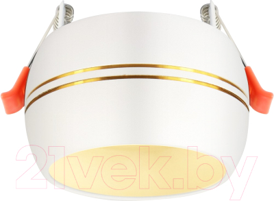 Точечный светильник ЭРА KL81 WH/GD / Б0049010 (белый/хром)
