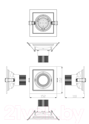 Изображение товара Точечный светильник ЭРА SKD-11-36-40K-W20 / Б0049749
