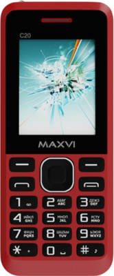 Мобильный телефон Maxvi C20 (винный красный)