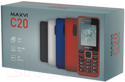 Мобильный телефон Maxvi C20 (маренго)