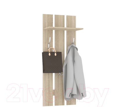 Вешалка для одежды Кортекс-мебель Лара ВП1 (дуб сонома)