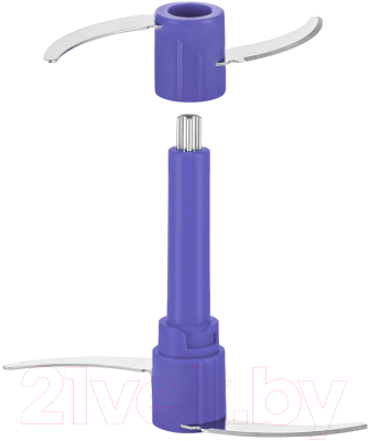 Измельчитель-чоппер Kitfort KT-3050-1 (белый/фиолетовый)