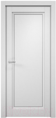 Дверь межкомнатная MDF Techno Stefany 4001 90х200 (белый/лакобель белый)