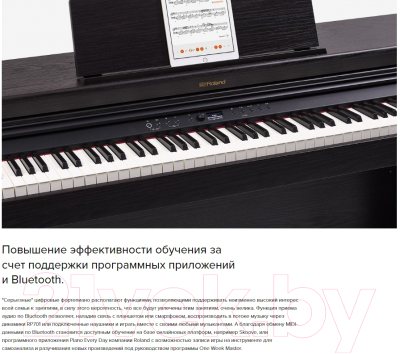 Цифровое фортепиано Roland RP701-WH