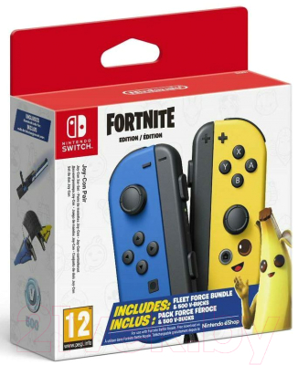 Комплект игровых контроллеров движения Nintendo Switch Joy-Con / 45496431471 (издание Fortnite)