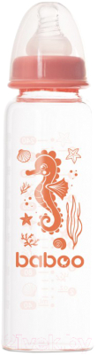 

Бутылочка для кормления Baboo, Прозрачный;оранжевый, Sea life / 3-118
