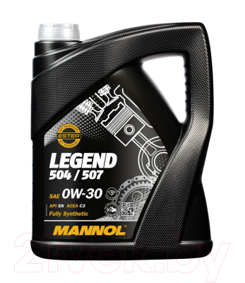 Моторное масло Mannol Legend 504/507 0W30 SN / MN7730-5 (5л)