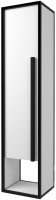 Шкаф-пенал Дабер 016 / СТ16.0.2.5 (черный/белый) - 