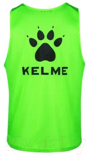 Манишка футбольная Kelme Adult Training Vest / 8051BX1001-933 (S, салатовый/зеленый) — фото 2