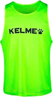 Манишка футбольная Kelme Adult Training Vest / 8051BX1001-933 (S, салатовый/зеленый)